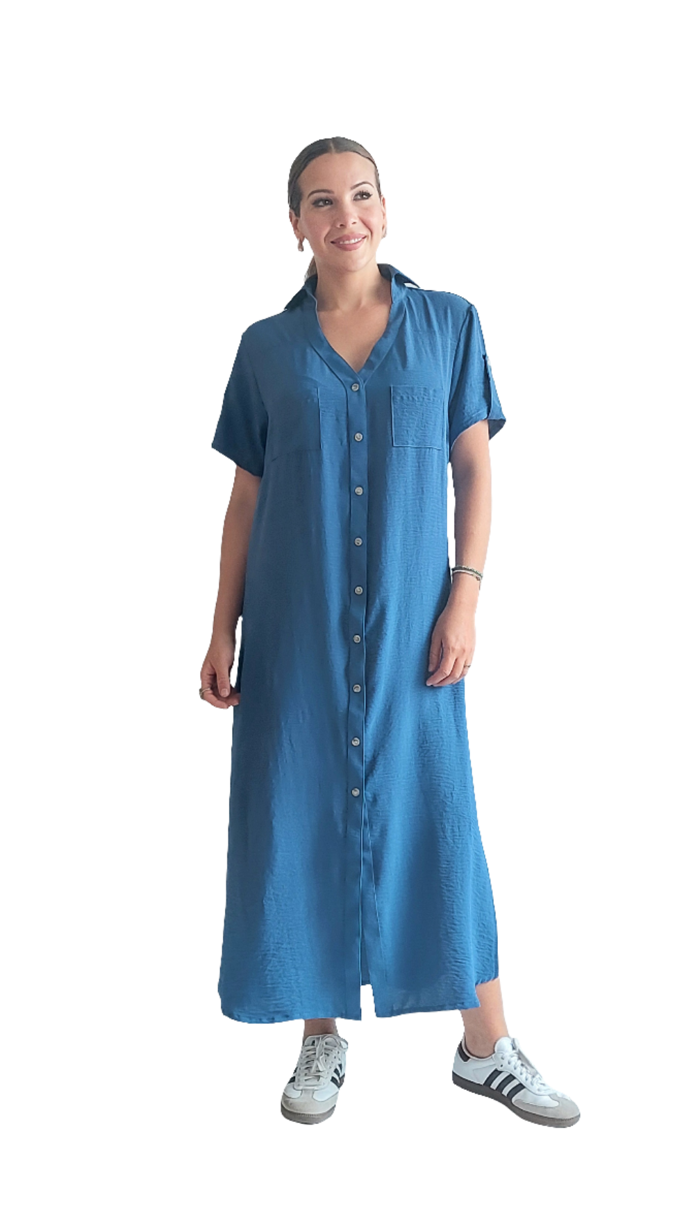 Vestido Jimena | Azul Acero