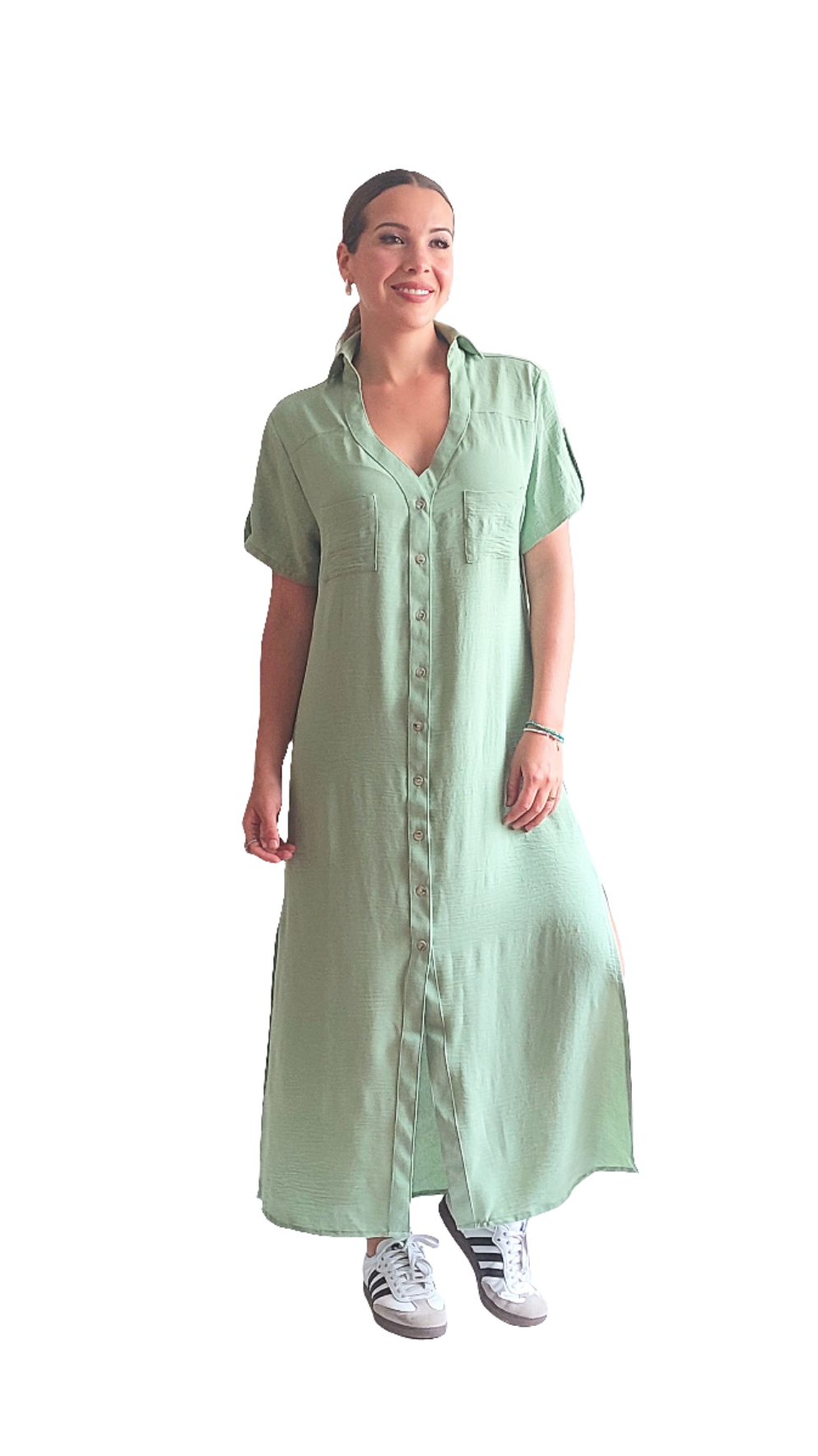 Vestido Jimena | Verde pistacho