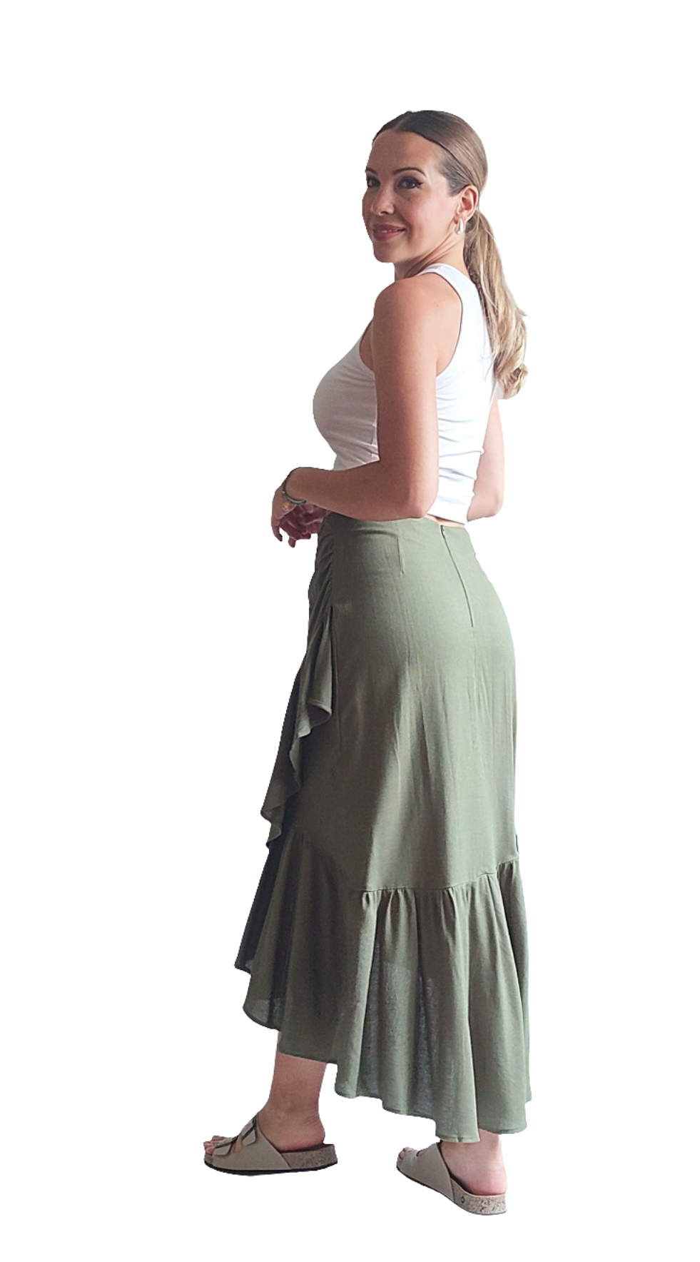 Falda Tere / Verde militar