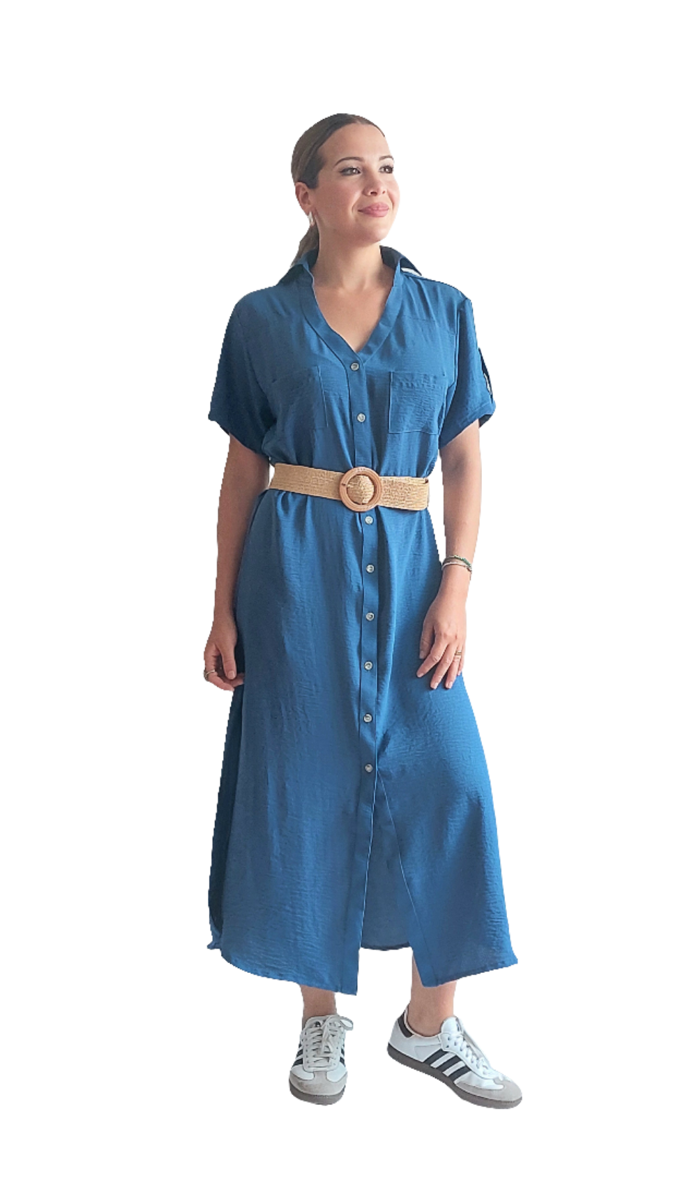 Vestido Jimena | Azul Acero