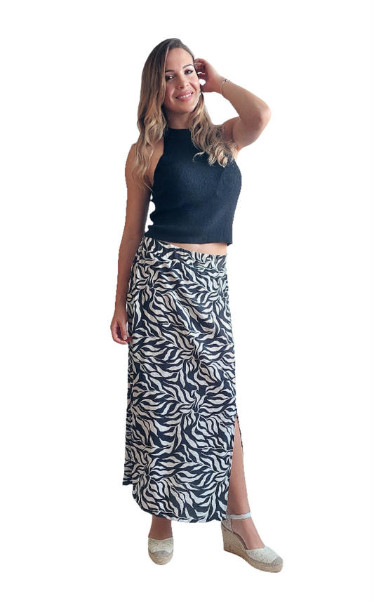 Falda Tata / Blanco y negro