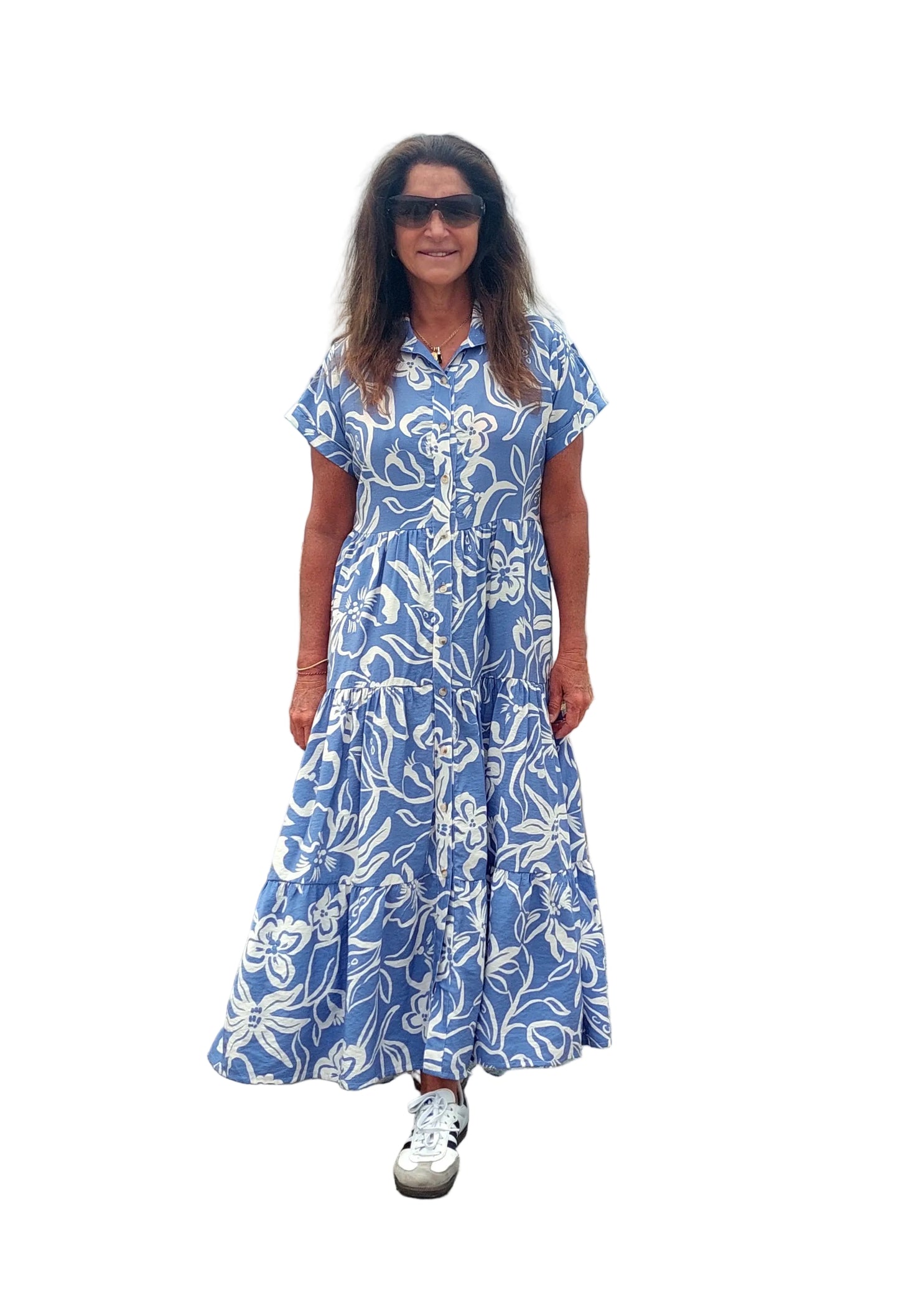 Vestido Isabella | Blanco con acero bali