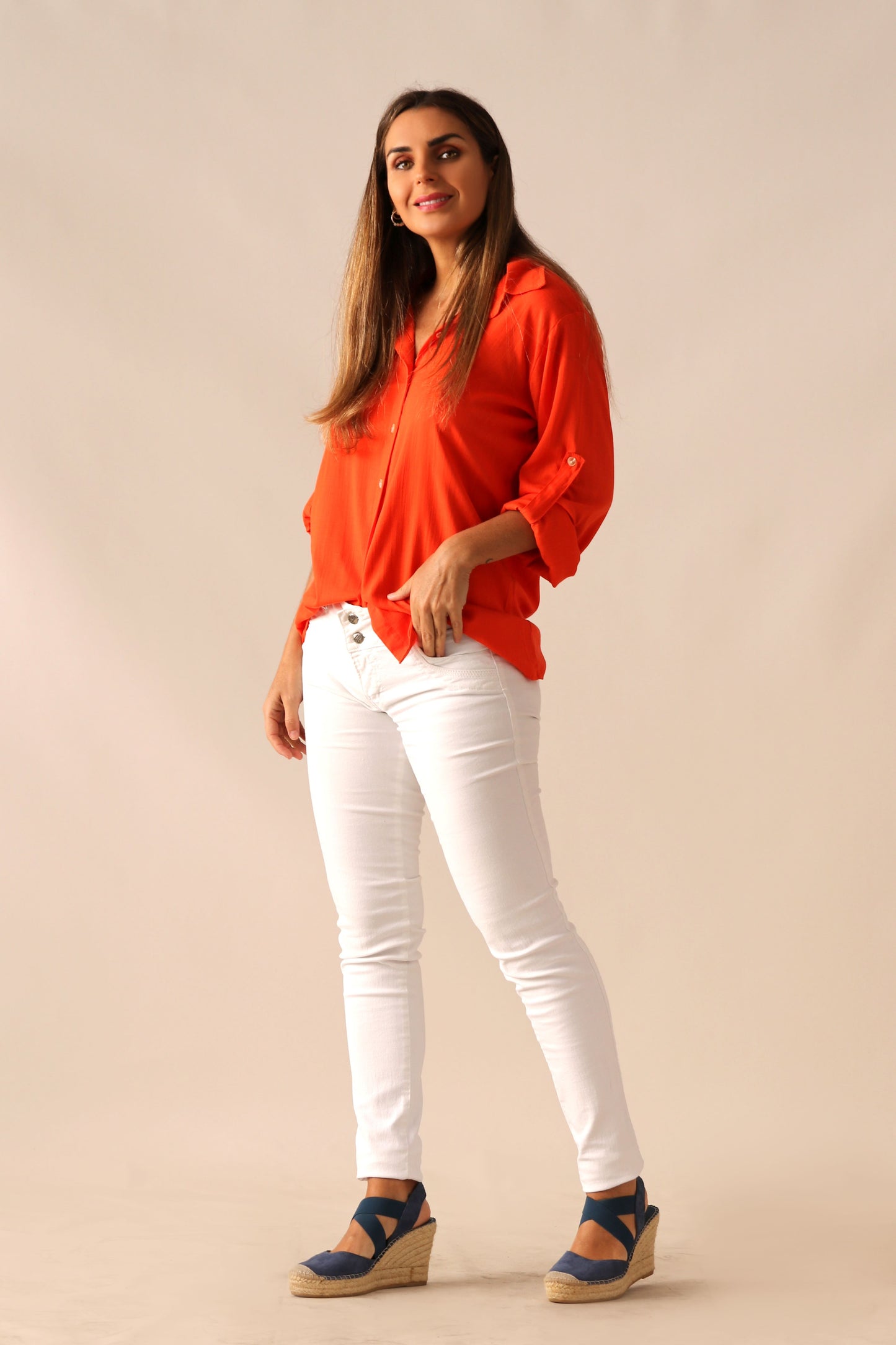 Blusa Letizia / Naranja