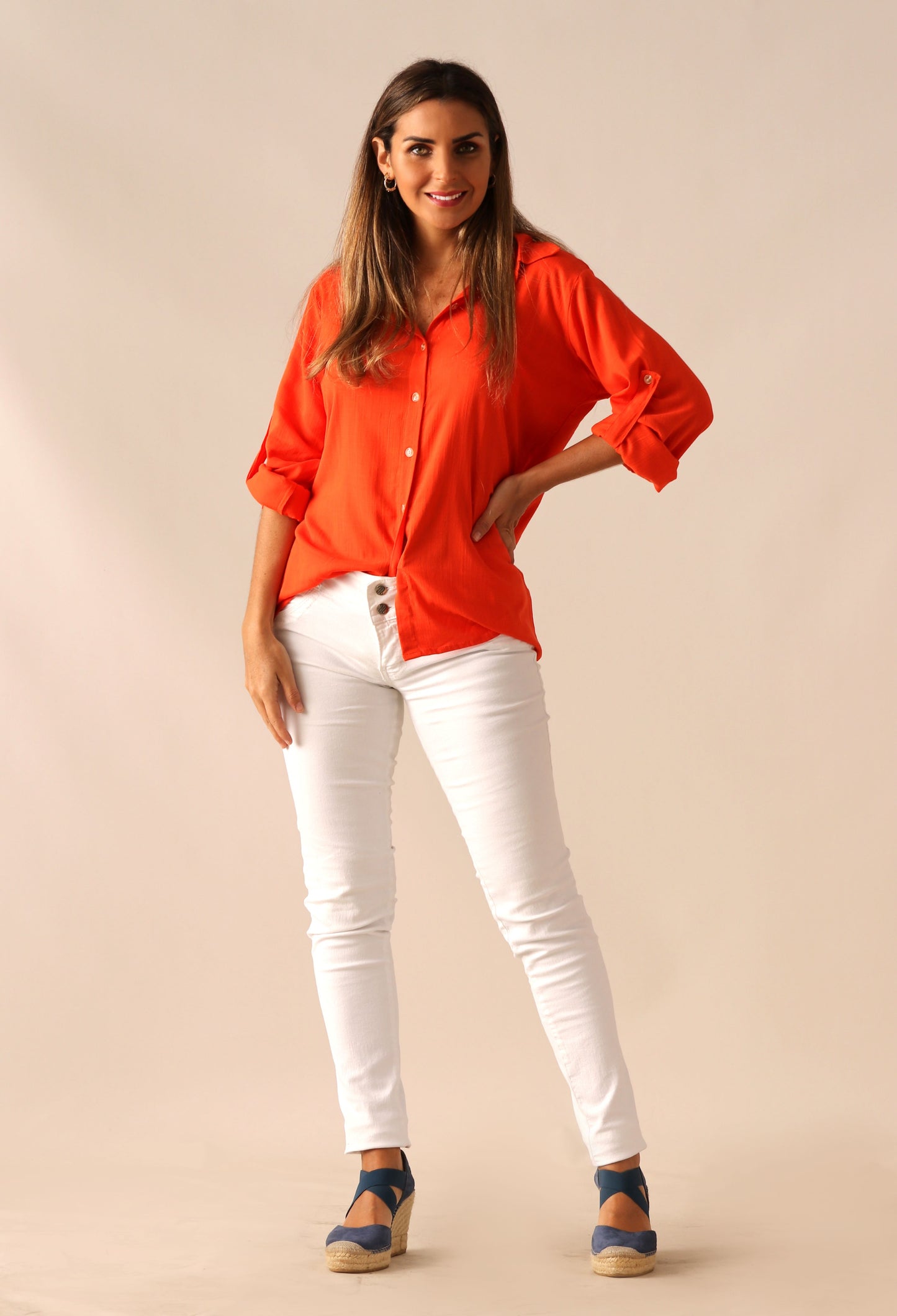 Blusa Letizia / Naranja