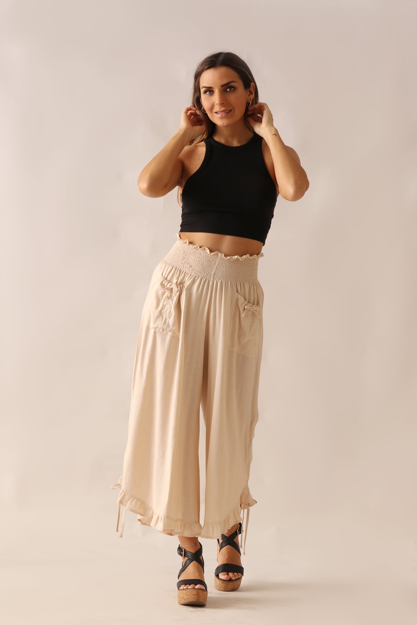 Falda Pantalón Alba / Beige