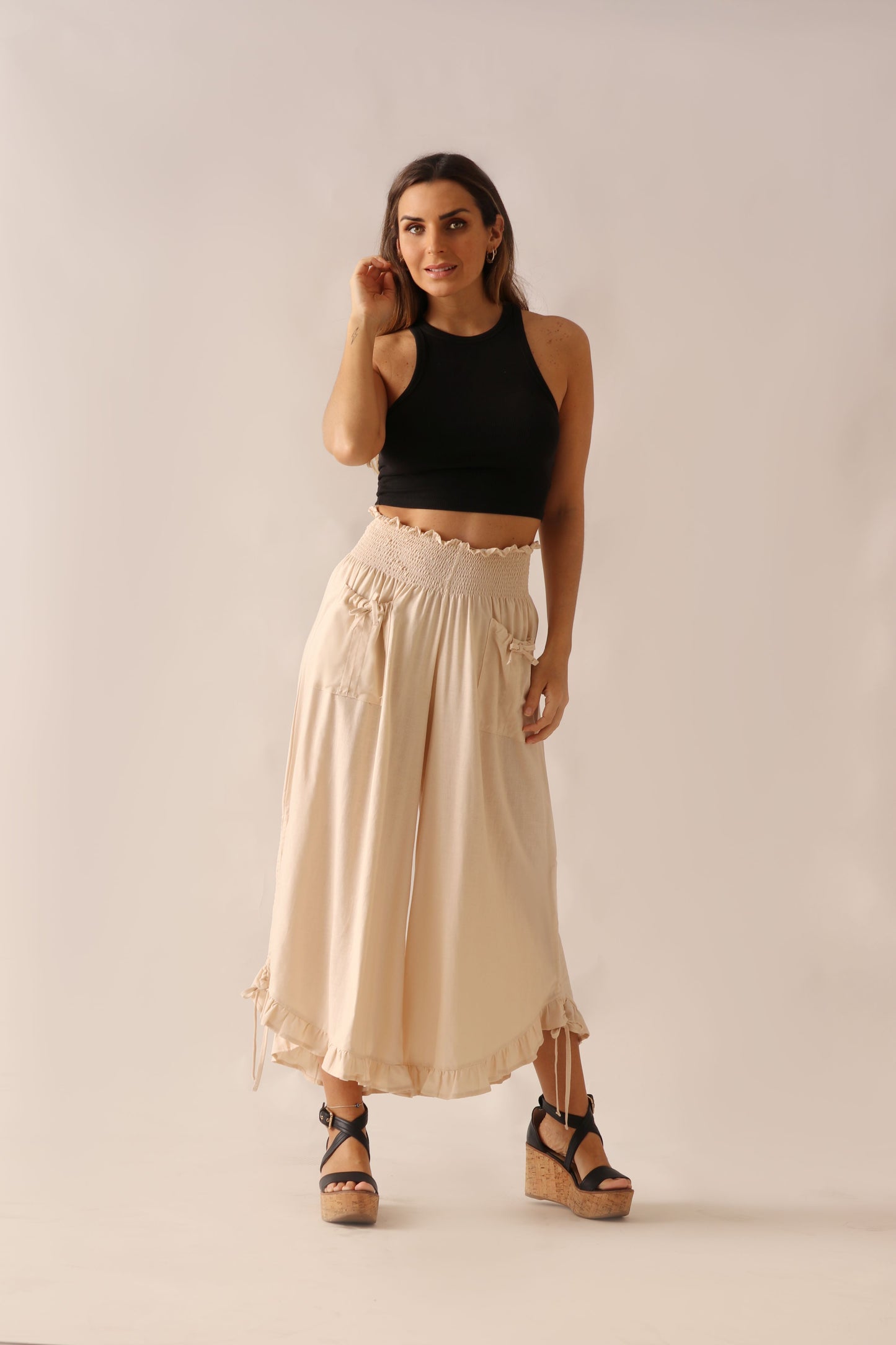 Falda Pantalón Alba / Beige