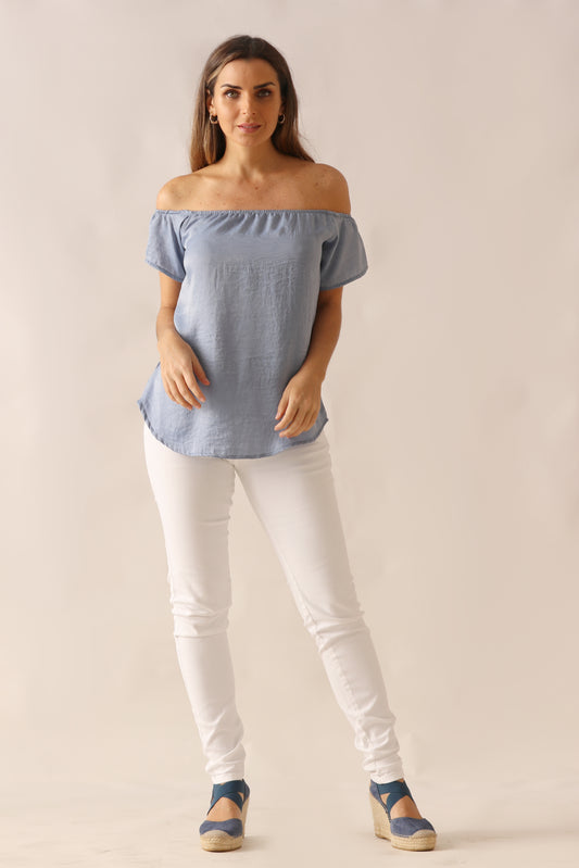 Blusa Cali / Celeste