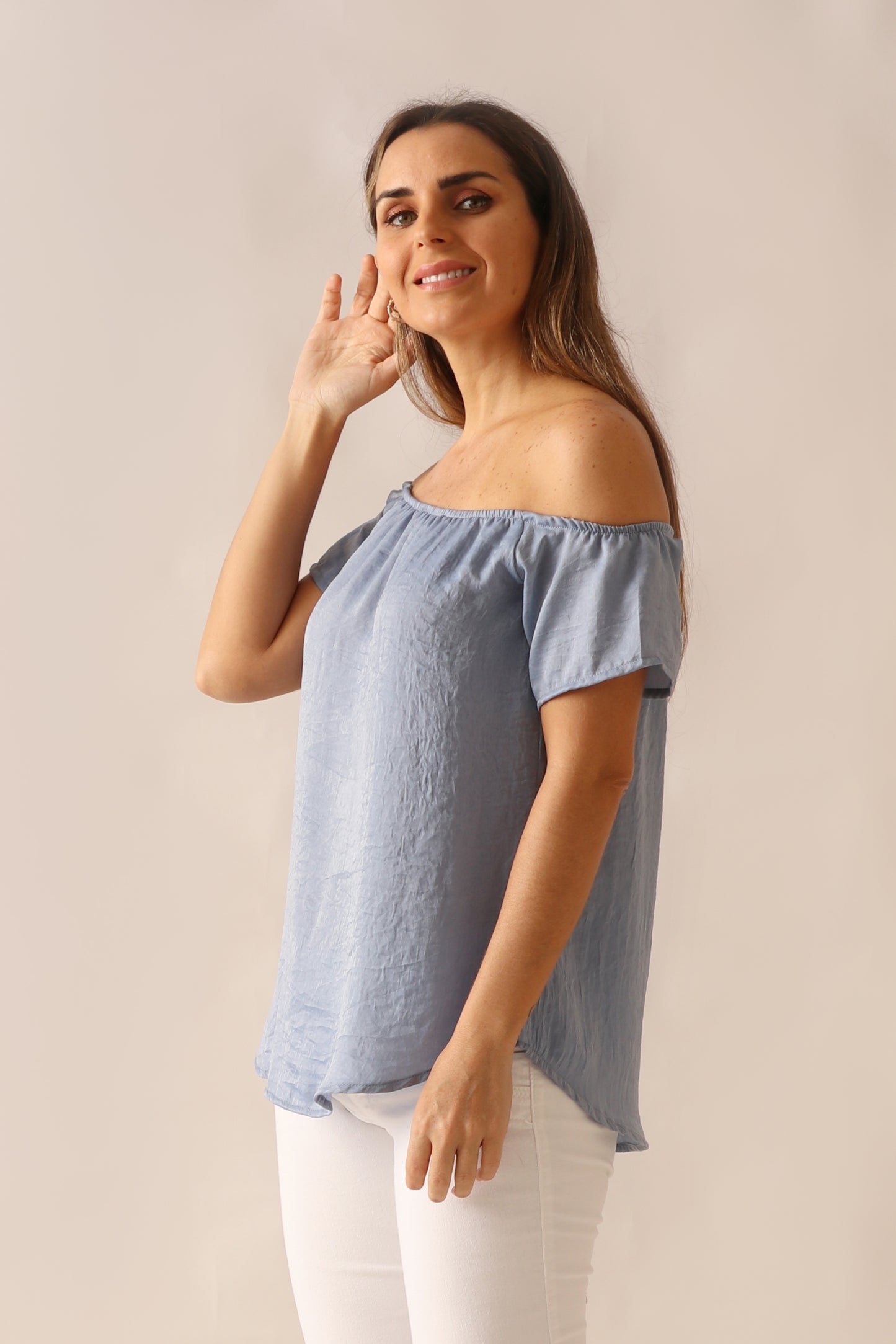 Blusa Cali / Celeste