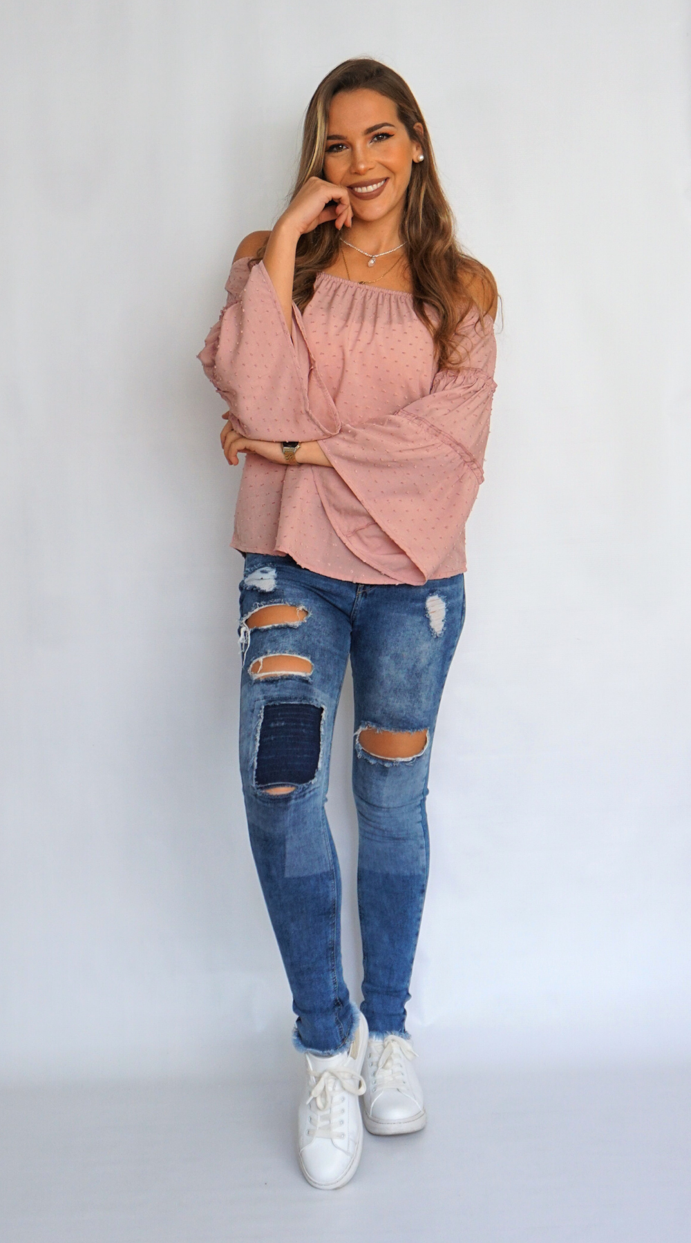 Blusa palo de rosa best sale con jeans